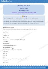 Đề thi học kì 2 Toán 8 - Đề số 1 - Kết nối tri thức